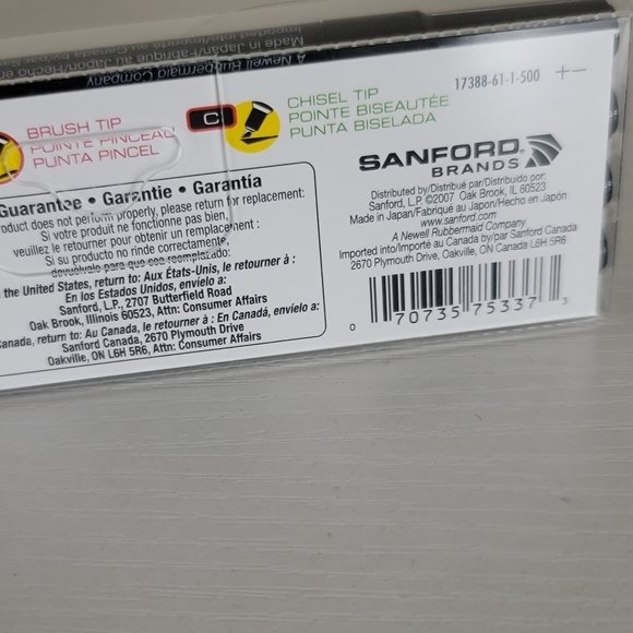 Prismacolor Premier IllustrationMarkers Assorted Tips Black 4 Count Fine Chisel - Picture 5 of 7